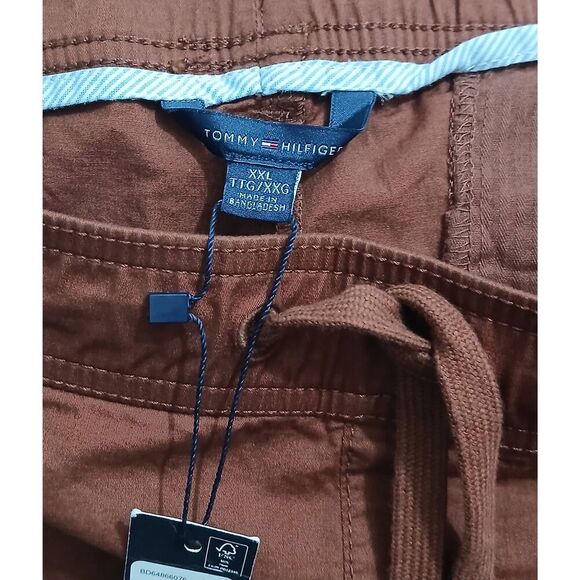 Tommy Hilfiger womens 2xl flex jogger cargo pants 42 waist rust brown - Picture 8 of 8